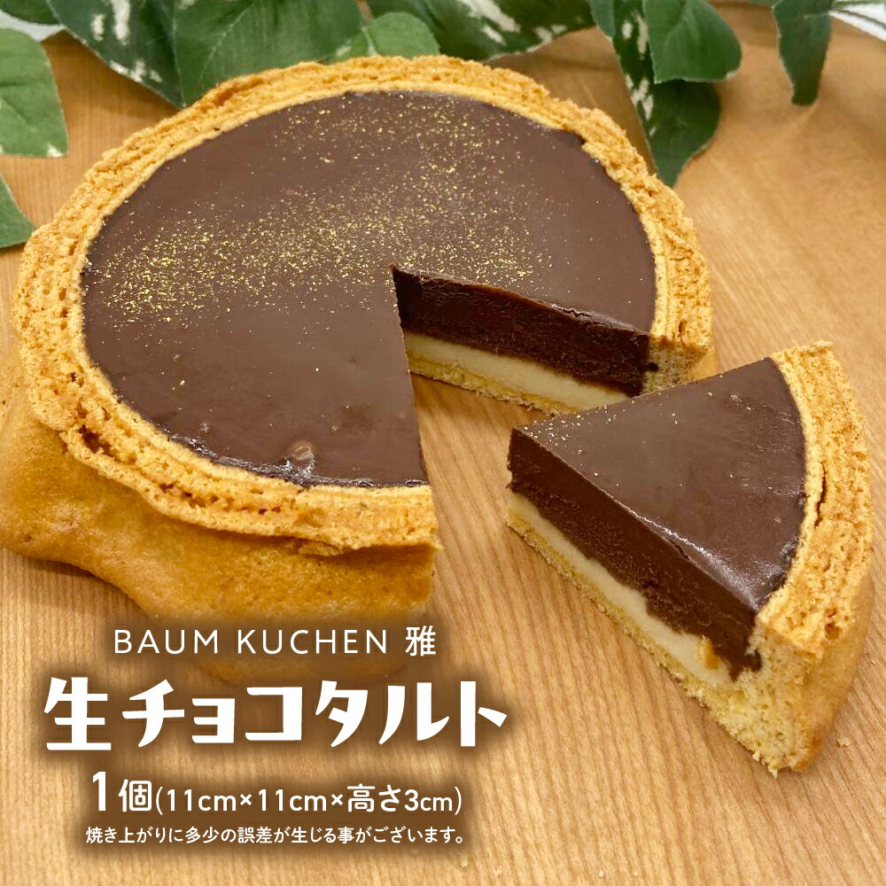 【ふるさと納税】BAUM KUCHEN 雅の生チョコタルト 1個 ケーキ チョコレート チョコタルト バウムクーヘン スイーツ お菓子 チョコ みやび 雅 ギフト 佐賀県 太良町 M107