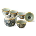 【ふるさと納税】【波佐見焼】茶器セット 唐草桔梗【西海陶器】1 55547