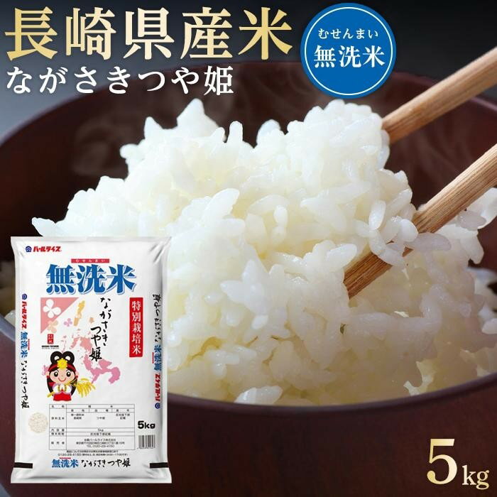 【ふるさと納税】長崎県産米 令和4年産 ながさきつや姫（特別栽培米）＜無洗米＞5kg