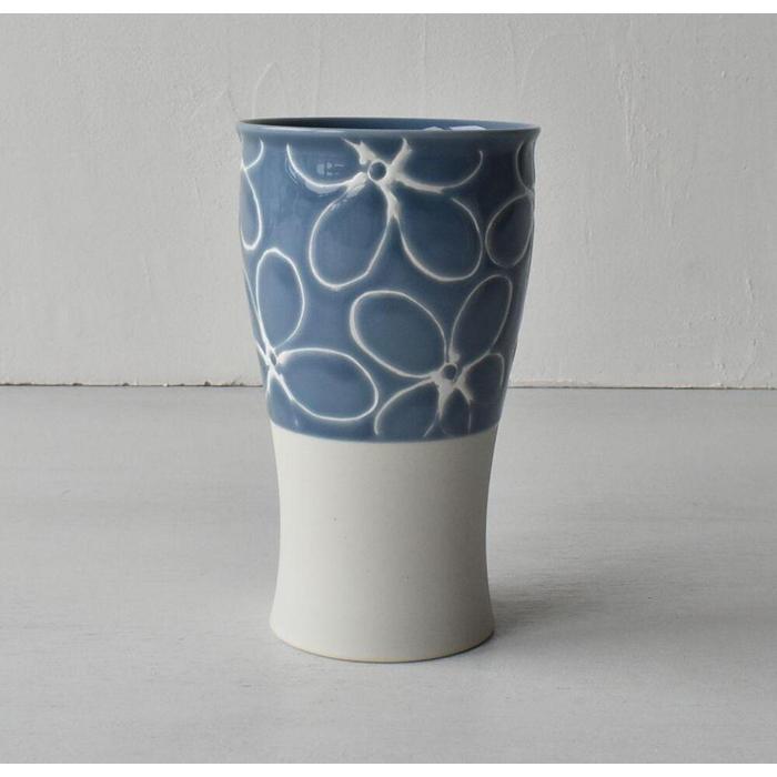 【ふるさと納税】【波佐見焼】満水400mlスマートカップ はな 空 【西海陶器】1 20466 | ギフト 陶器 touki おしゃれ 伝統 人気 おススメ 長...