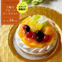 【ふるさと納税】7種のフルーツチーズタルト 1ホール(14cm) / 心優 -Cotoyu Sweets- | ケーキ スイーツ 洋菓子 お菓子 長崎県 ホール...