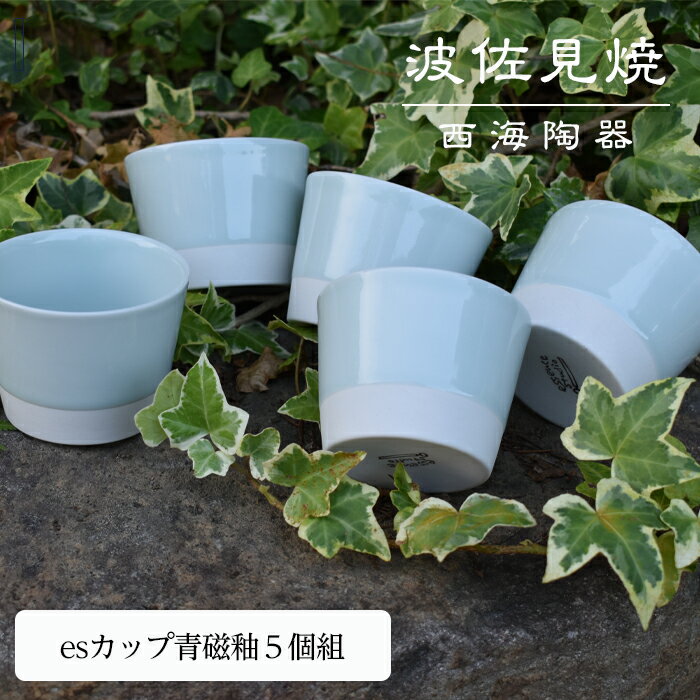 [波佐見焼]esカップ青磁釉5個組[西海陶器] 5 45368 | ギフト 陶器 touki おしゃれ 伝統 人気 おススメ 長崎県 長崎 九州 楽天ふるさと 納税 故郷納税 支援品 返礼品 支援 波佐見焼き はさみやき はさみ焼き 陶磁器 雑貨 生活雑貨 焼き物 カップ 食器