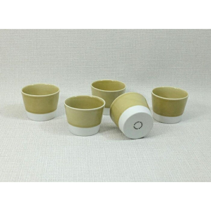 [波佐見焼]esカップ 黄磁釉S5個組 [西海陶器]5 45372 | ギフト 陶器 touki おしゃれ 伝統 人気 おススメ 長崎県 長崎 九州 楽天ふるさと 納税 故郷納税 返礼品 支援 波佐見焼き はさみやき はさみ焼き 陶磁器 雑貨 焼き物 ボウル