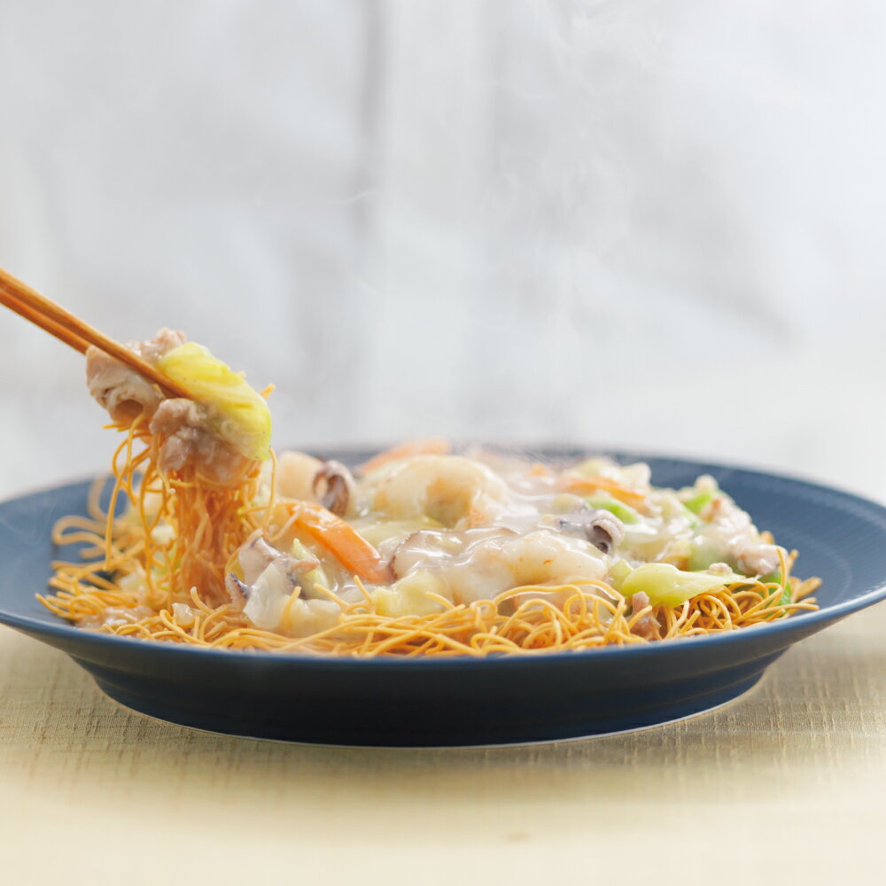 【ふるさと納税】【贈答用】【具材付き】長崎 皿うどん 6人前 揚麺 揚げ麺 あんかけ 野菜 キャベツ 玉ねぎ 豚肉 お肉 エビ イカ 麺類 簡単調理 冷凍 長崎県 長崎市 送料無料