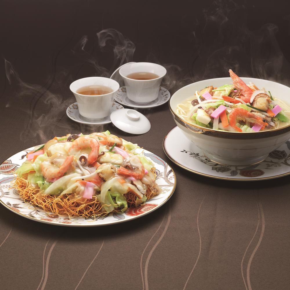 【ふるさと納税】【7営業日以内発送】長崎 ちゃんぽん・皿うどん 揚麺 8人前(各4人前) スープ付 チャンポン パリパリ麺 揚げ麺 麺類 長崎県 長崎市 送料無...