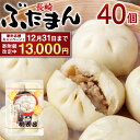 【ふるさと納税】【期間限定!~12月31日まで寄附額改定中】長崎ぶたまん 40個 ( 10個入×4パック ) | 13000円 1万3000円 ぶたまん 中華まん 肉まん 豚 豚肉 中華 冷蔵 長崎市