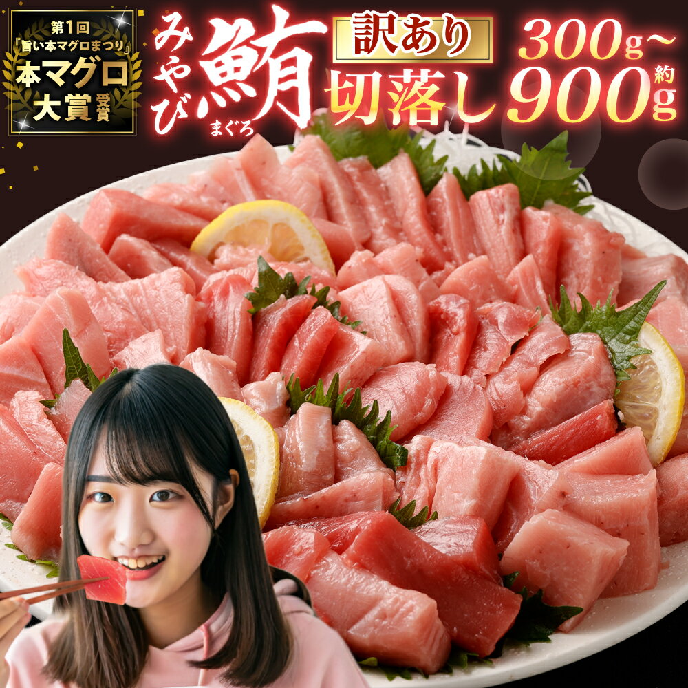 【ふるさと納税】訳あり みやび鮪 切り落とし 端っこちゃん 約300g/約400g/約500g/約600g/約900g 選べる内容量 | 10000円 〜 24...