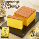 【ふるさと納税】【7営業日以内発送】【琴海の心 0.5号(5カット)×3本】 和三盆糖を限界まで使用した為、熟練職人しか焼けない、ワンランク上のかすてら カステ...