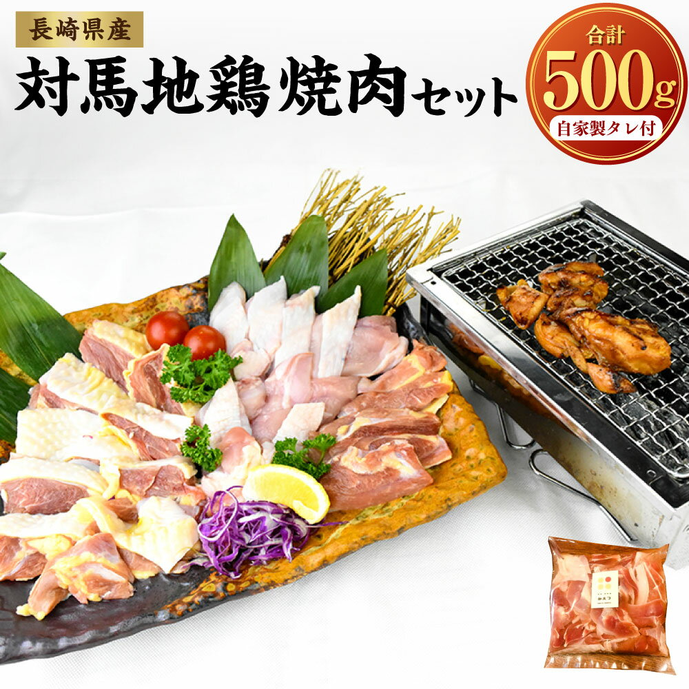 【ふるさと納税】【7営業日以内発送】長崎県産 対馬地鶏 焼肉