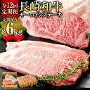 【ふるさと納税】【全12回定期便】長崎和牛サーロインステーキ 計500g(250g×2枚) 計6kg ステーキソース×2個 和牛 牛肉 お肉 ギフト 贈答 冷凍...