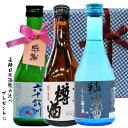 【ふるさと納税】長崎 日本酒 ミニボトル箱入包装 3本セット 六十余州 梅が枝 杵の川 300ml×各1本 酒 お酒 純米酒 飲み比べ 樽酒 国産 常温 長崎県...