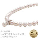 【ふるさと納税】あこや真珠(7.5-8mm珠)トップ付きネックレス トップ取り外し可 シルバー SV パール 女性 レディース アクセサリー ジュエリー ファッ...
