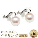 【ふるさと納税】【数量限定】 あこや真珠 (10mm珠) イヤリング / K14WG パール アクセサリー アコヤ真珠 レディース ファッション ジュエリー 宝...