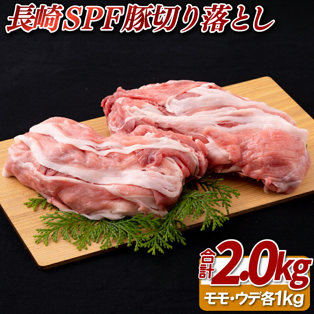 【ふるさと納税】長崎SPF豚切り落とし(2kg)セット