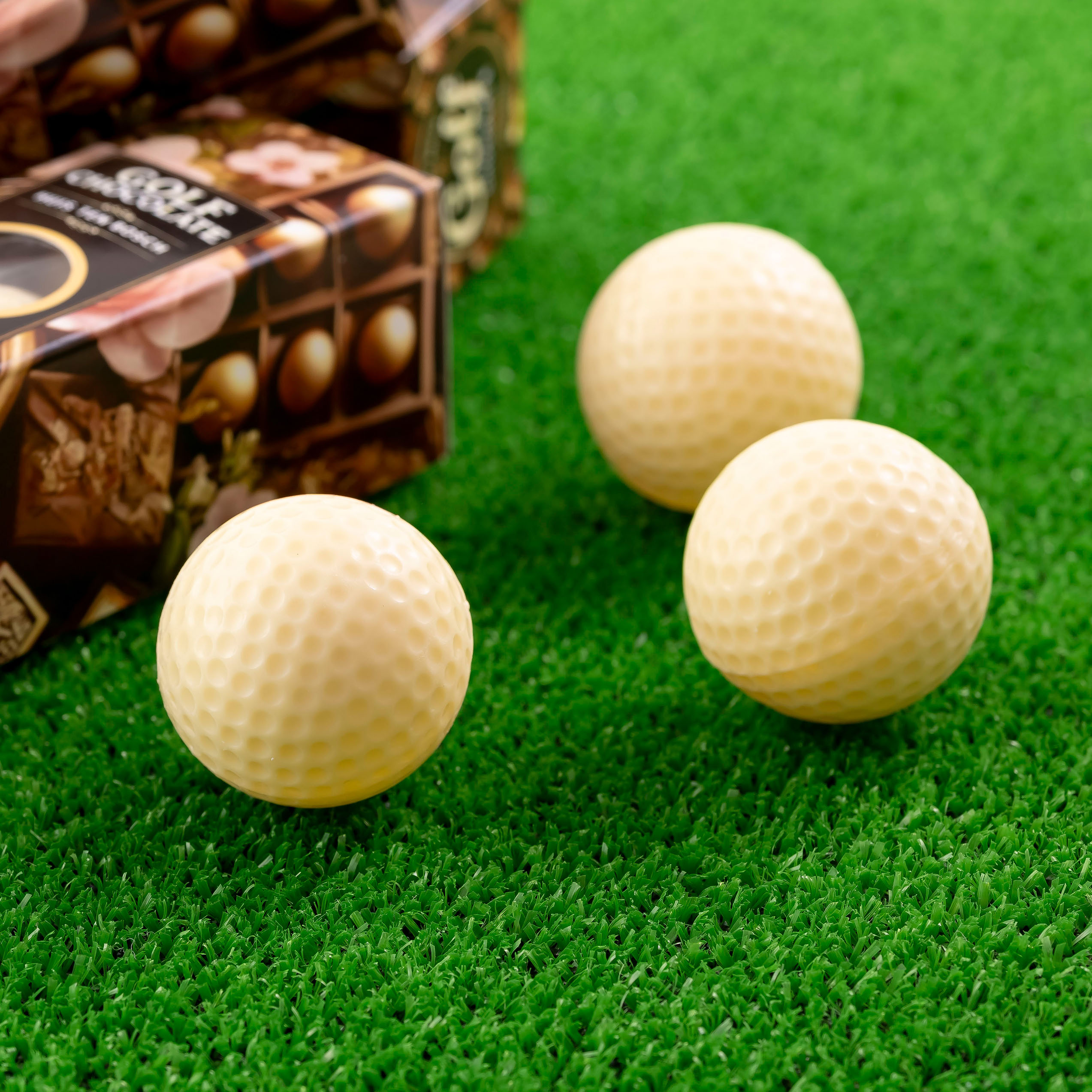 ゴルフボールチョコ(ホワイト)4箱セット