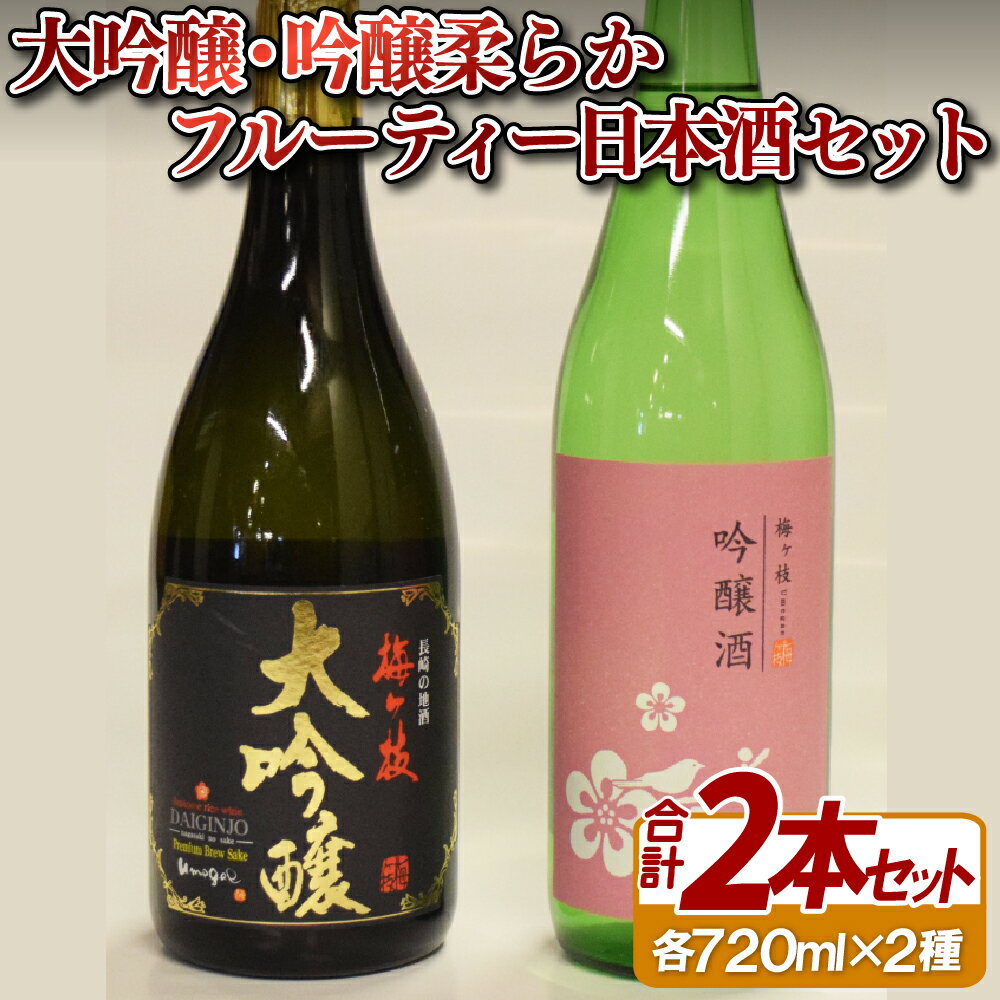 水・ソフトドリンク(その他)人気ランク43位　口コミ数「0件」評価「0」「【ふるさと納税】大吟醸・吟醸柔らかフルーティー日本酒セット 10000円」