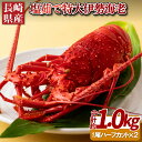 【ふるさと納税】長崎県産 塩茹で 特大 伊勢海老 1尾 ハーフカット 総計約1kg 海産 海鮮 プレゼント ギフト 贈り物 贈答 贈答用 お中元 お歳暮 御中元...