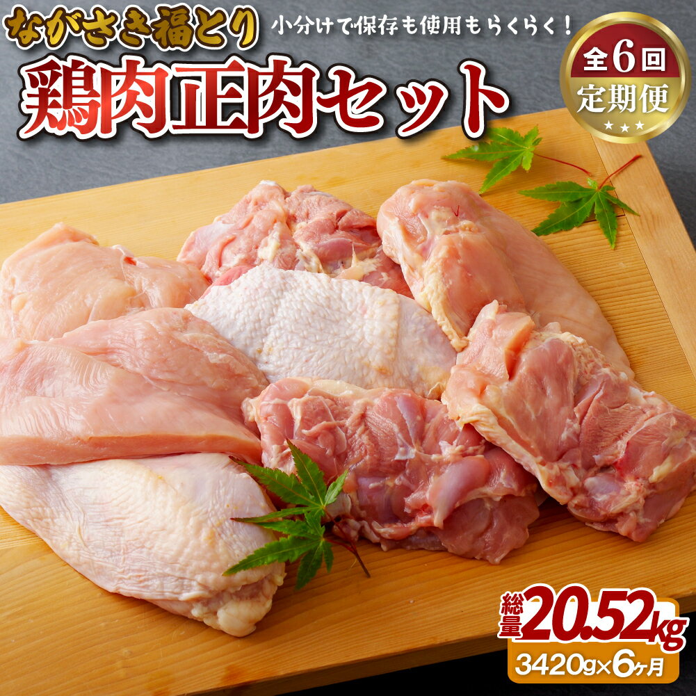 19位! 口コミ数「0件」評価「0」《定期便》ながさき福とり鶏肉正肉セット【6回お届け】