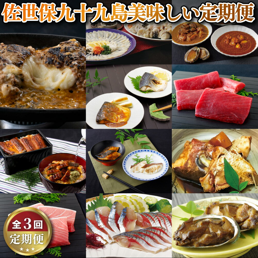 【ふるさと納税】《定期便》佐世保九十九島美味しい定期便【3回お届け】