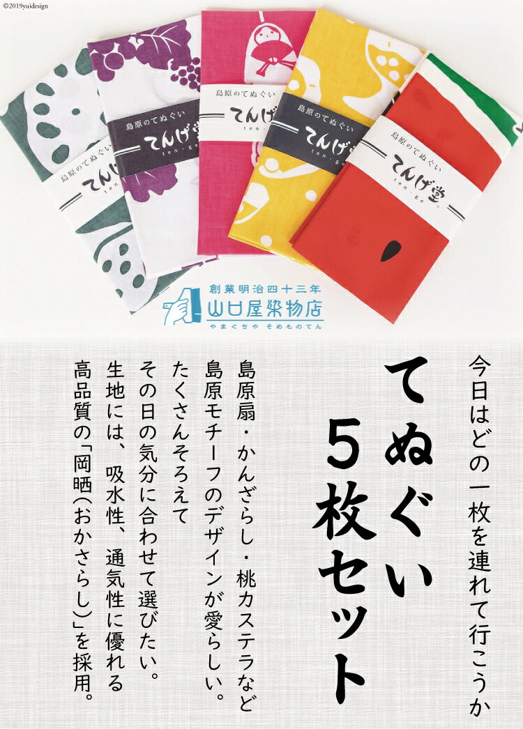 【ふるさと納税】てぬぐい5枚セット