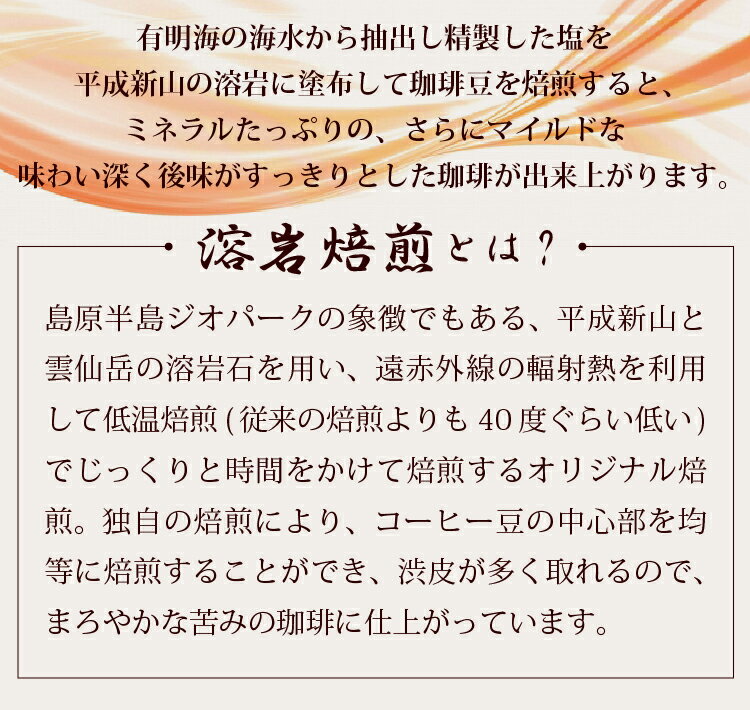 【ふるさと納税】有明海の塩珈琲（コーヒー）20回分（ドリップパック 5パック×4）【焙煎 溶岩 遠赤外線 飲料 コーヒー 珈琲 カフェ ドリップ バッグ 長崎県 島原市 送料無料 北海道・沖縄配送可】