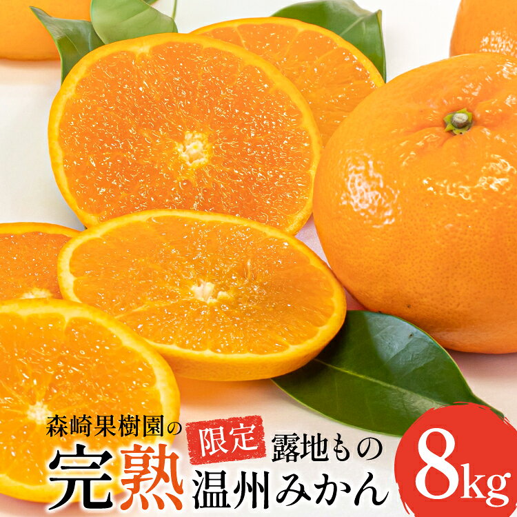みかん 森崎果樹園 露地もの 完熟温州みかん 8kg [ ミカン 温州みかん 果物 フルーツ おいしい 8キロ 国産 オレンジ 森崎果樹園 長崎県 島原市]