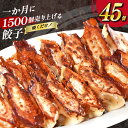 【ふるさと納税】AH019 焼くだけ!一か月に1500個売り上げる餃子 45個(15個×3パック)