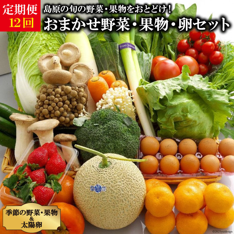 【ふるさと納税】【定期便】【12回】島原の旬の野菜・果物！お