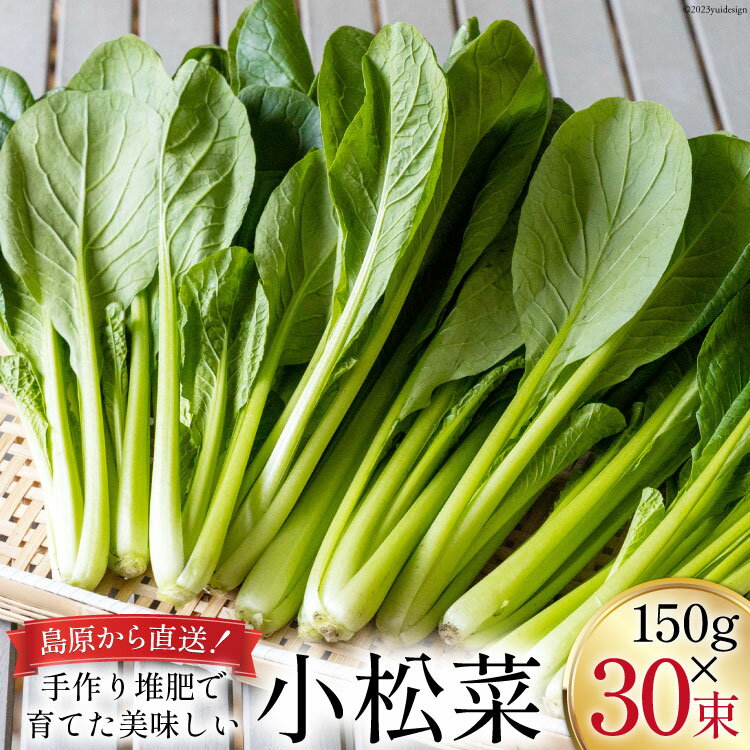 その他野菜(小松菜)人気ランク4位　口コミ数「0件」評価「0」「【ふるさと納税】【BH014】小松菜 150g×30束」