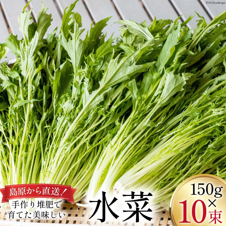 その他野菜(水菜)人気ランク2位　口コミ数「0件」評価「0」「【ふるさと納税】【BH016】水菜 150g×10束」