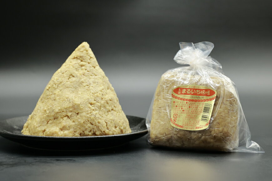 【ふるさと納税】 AI223 味噌 島原 手造り 生詰 まるいち味噌 900g 1個 [ みそ 無添加 国産 麦味噌 麦みそ マルイチ 塚原食品本舗 長崎県 島原市 ]