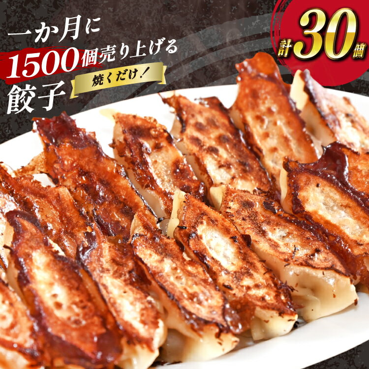 焼くだけ!一か月に1500個売り上げる 餃子 15個 2パック 計30個 [ ぎょうざ ギョウザ 冷凍ギョウザ 長崎県 島原市 ]