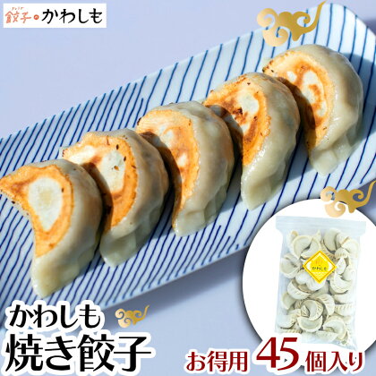 《餃子のかわしも》かわしも焼き餃子お徳用45個入りパッケージ[AHBM003]