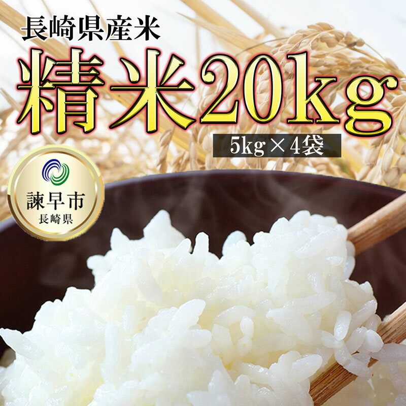 令和3年産 精米 合計 20kg (5kg×4袋) お米 長崎県産 お米マイスターのブレンド米