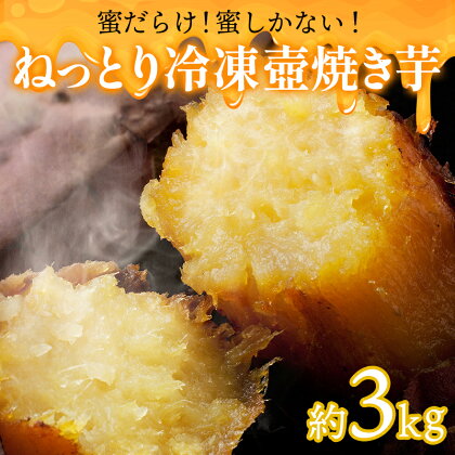 蜜だらけ！蜜しかない！ねっとり冷凍壺焼き芋(合計約3kg) / 焼き芋 焼芋 やきいも さつまいも / 諫早市 / 松尾農園 [AHAY003]