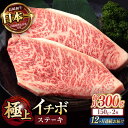 【ふるさと納税】【12回定期便】イチボ ステーキ 300g(150g×2枚) / 長崎和牛 牛肉 ステーキ A4〜A5ランク 希少部位 / 諫早市 / 野中精肉...