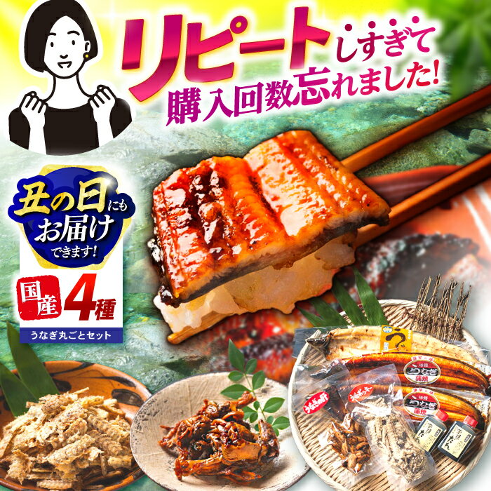 [お中元対象][最速発送][諫早淡水]うなぎまるごとセット / うなぎ ウナギ 鰻 unagi 蒲焼き 蒲焼 かばやき 白焼き 白焼 国産 冷凍 小分け / 諫早市 / 活うなぎ問屋 諫早淡水 [AHAT001] 最短 最速 スピード 発送 丑の日 土用丑の日