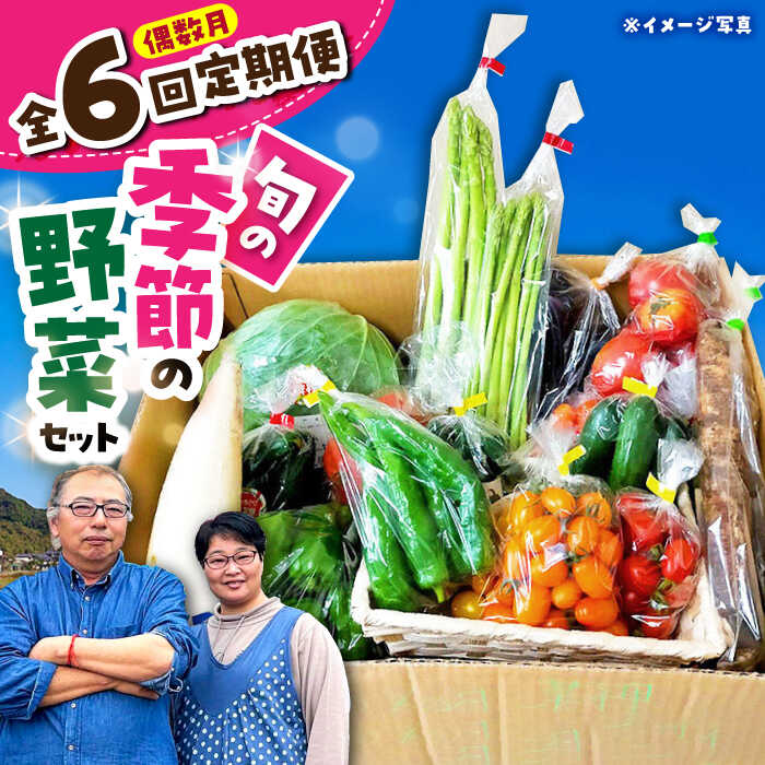 楽天長崎県大村市【ふるさと納税】【 全6回定期便/偶数月お届け 】 季節の野菜 定期便 詰め合わせ セット 野菜 果物 / 季節 旬 春野菜 夏野菜 秋野菜 / 産直松吉[ACZC002]