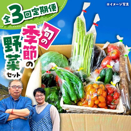 【全3回定期便】 季節の野菜 定期便 詰め合わせ セット / 季節 旬 春野菜 夏野菜 秋野菜 / 産直松吉[ACZC004]