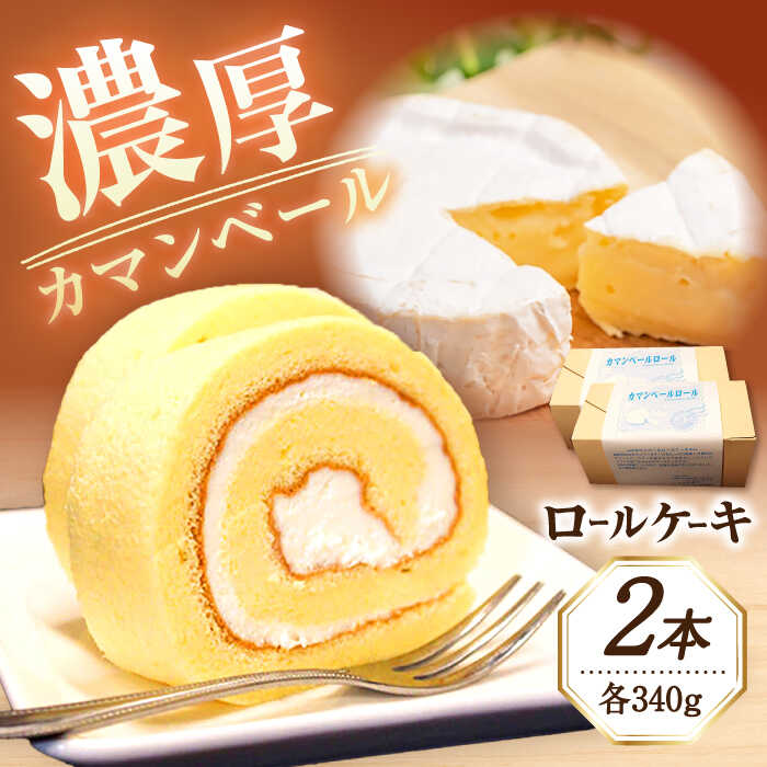 1位! 口コミ数「0件」評価「0」カマンベール ロールケーキ 合計約700g (約340g×2本) / ケーキ カマンベールチーズ スイーツ / 大村市 / シュクルボワ[A･･･ 