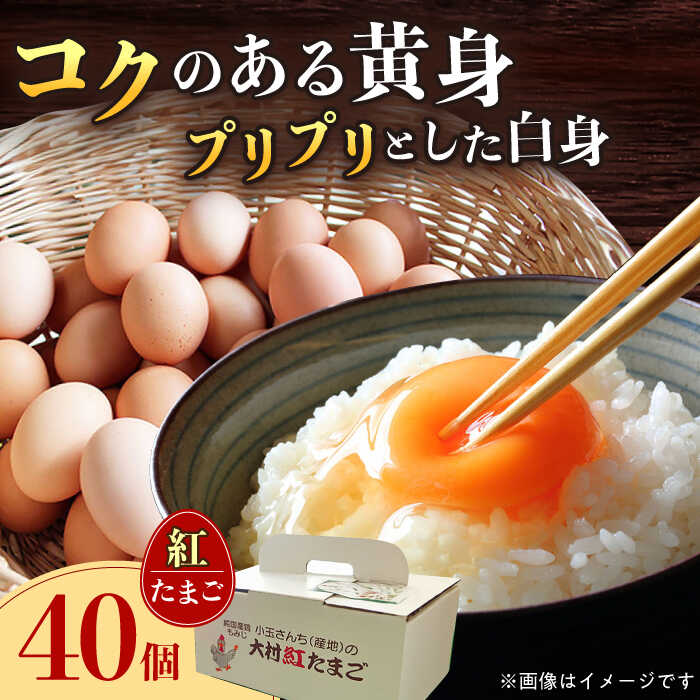 22位! 口コミ数「0件」評価「0」大村 紅たまご ( 40個入 ) / たまご 卵 赤卵 / 大村市 ふれあいの店[ACAB399]