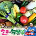【ふるさと納税】【全3回定期便】 農家自慢 季節の野菜セット(7〜10品目) / 詰め合わせ 野菜 やさい 野菜セット 野菜詰め合わせ 旬 春野菜 夏野菜 秋野...