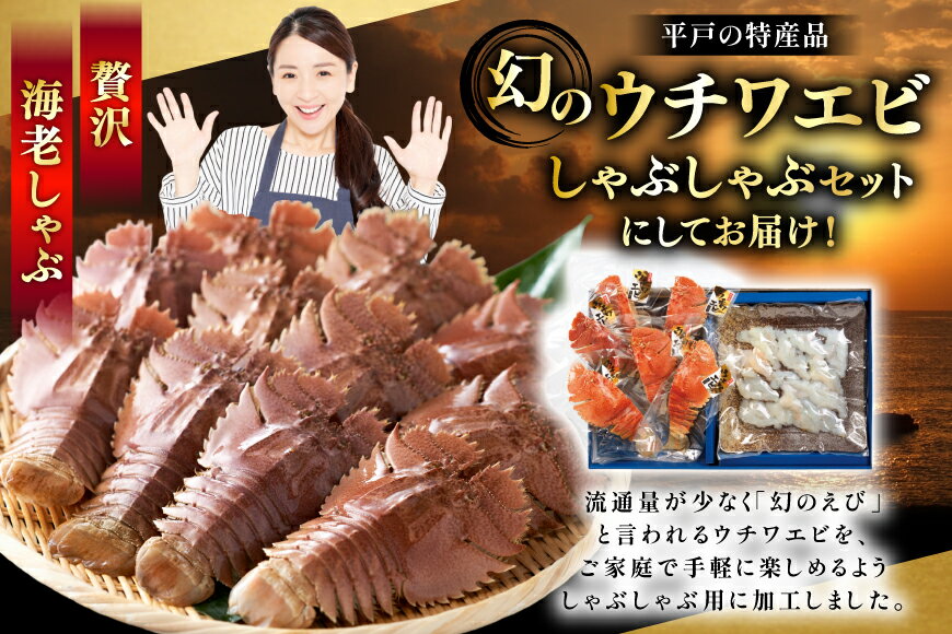 【ふるさと納税】うちわえび エビ 海老 刺身 しゃぶしゃぶ 海鮮 6回 定期便 ウチワエビ刺身 約200g・ウチワエビ半身 約400g セット 総計3.6kg [ひばり 長崎県 平戸市 hr42bgy420030] 鍋 魚介 海産物 刺し身 冷凍 新鮮 国産 お取り寄せ