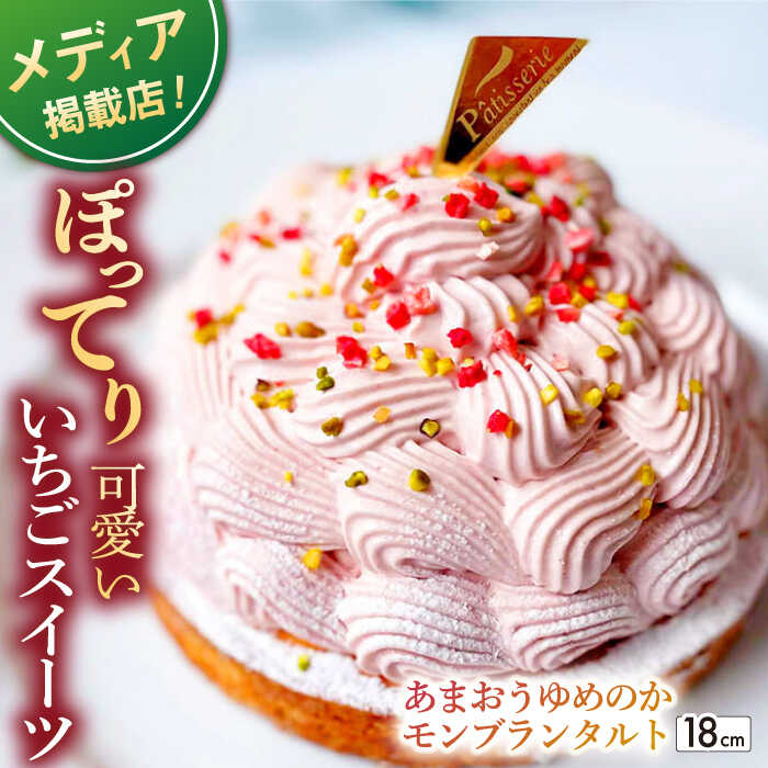 [大人の苺スイーツ]あまおうゆめのかモンブラン[1ホール(18cm)] 平戸市 / 心優-CotoyuSweets [KAA342] スイーツ ギフト お返し お礼