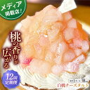 【ふるさと納税】【全12回定期便】白桃チーズタルト1ホール(18cm)【心優　－Cotoyu Sweets－】[KAA541]