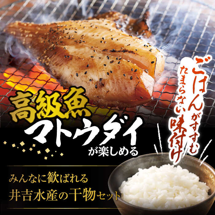 【ふるさと納税】【高級食材マトウダイ入り】 平戸 干物 5種セット 計29枚 平戸市 / 井吉水産 [KAA075] 乾物 馬頭鯛 海鮮 魚介 人気 焼くだけ 大容量 小分け 冷凍 九州 高級