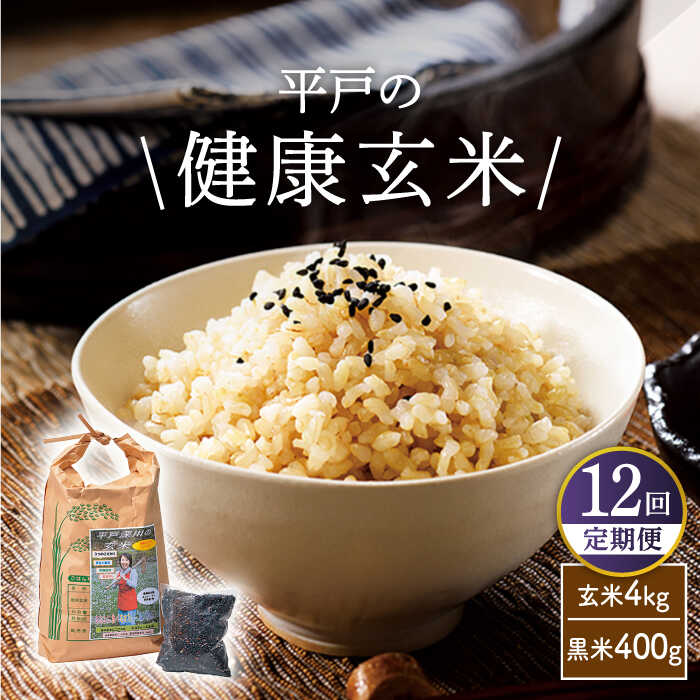 28位! 口コミ数「0件」評価「0」【全12回定期便】「健康志向なあなたへ」平戸の健康 玄米・黒米セット 平戸市 / エコファーム永田 [KAB177] ヘルシー 栄養 古代米･･･ 