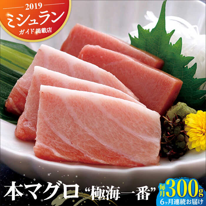 本マグロ 極海一番 計1.8kg （約300g×6回） 平戸市 / 囲炉裏料理 エビス亭 