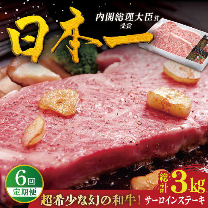 [全6回定期便]特選 平戸 和牛 サーロインステーキ 計3kg(約250g×2枚/回)平戸市 / 萩原食肉産業 [KAD115] 牛肉 肉 焼肉 焼くだけ BBQ バーベキュー