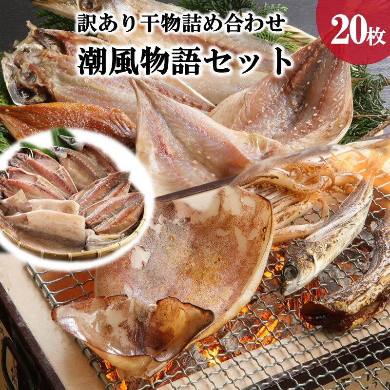 【ふるさと納税】干物訳あり20個詰め合わせ ~潮風物語セット 松浦のあじ・さば・いか・を使った干物~【B2-095】 干物 詰め合わせ 鯵 あじ アジ 鯖 さば サバ 烏賊 いか イカ 大容量 魚 海の幸 海産物 魚介類 セット 規格外 不揃い ふるさと納税 訳あり